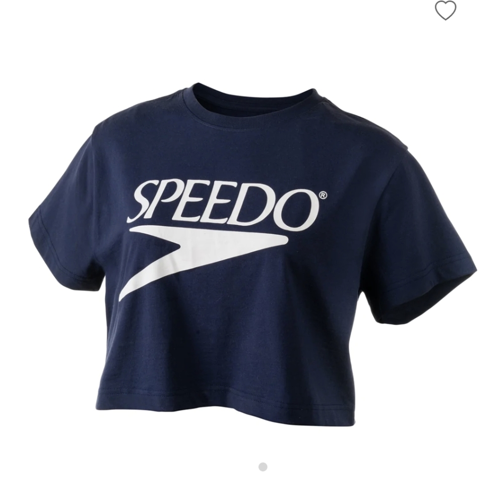 Speedo Vintage Logo Cropped Tee